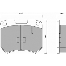 435781 ROULUNDS Disc-brake pad, front