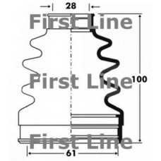 FCB2838 FIRST LINE Пыльник, приводной вал
