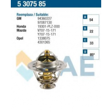 5307585 FAE Термостат, охлаждающая жидкость