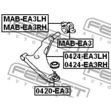 MAB-EA3 FEBEST Подвеска, рычаг независимой подвески колеса
