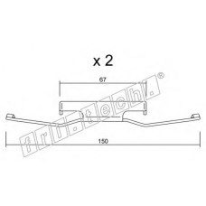 KIT.097 fri.tech. Комплектующие, колодки дискового тормоза