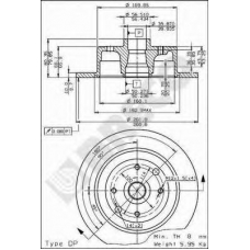 BS 7406 BRECO Тормозной диск