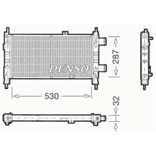 DRM20065 DENSO Радиатор, охлаждение двигателя