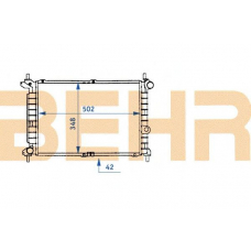 2110409 BEHR Radiator