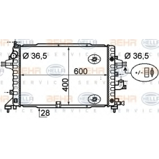 8MK 376 790-044 HELLA Радиатор, охлаждение двигателя