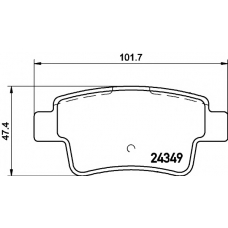 8DB 355 015-861 HELLA PAGID Комплект тормозных колодок, дисковый тормоз