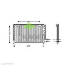 94-5237 KAGER Конденсатор, кондиционер