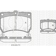 8110 50003 TRIDON Brake pads - front