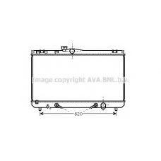 TO2422 AVA Радиатор, охлаждение двигателя