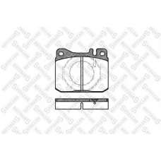 021 040-SX STELLOX Комплект тормозных колодок, дисковый тормоз