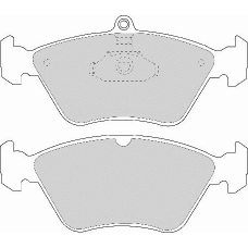 FD6587A NECTO Комплект тормозных колодок, дисковый тормоз