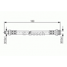 1 987 481 009 BOSCH Тормозной шланг