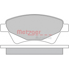 1170255 METZGER Комплект тормозных колодок, дисковый тормоз