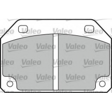 540057 VALEO Комплект тормозных колодок, дисковый тормоз