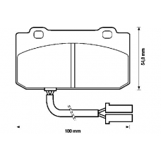 571461B BENDIX Комплект тормозных колодок, дисковый тормоз