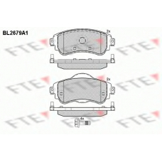 BL2679A1 FTE Комплект тормозных колодок, дисковый тормоз