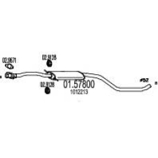 01.57800 MTS Средний глушитель выхлопных газов