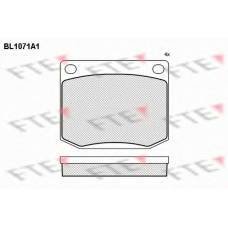 BL1071A1 FTE Комплект тормозных колодок, дисковый тормоз