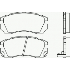 P 78 007 BREMBO Комплект тормозных колодок, дисковый тормоз