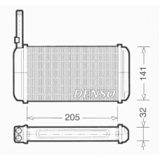 DRR10002 DENSO Теплообменник, отопление салона