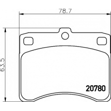 N-892 COBREQ Комплект тормозных колодок, дисковый тормоз
