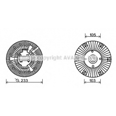 IVC102 AVA Сцепление, вентилятор радиатора