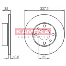 103166 KAMOKA Тормозной диск