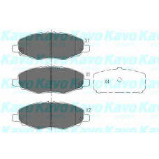 KBP-9093 KAVO PARTS Комплект тормозных колодок, дисковый тормоз