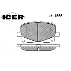 181555 ICER Комплект тормозных колодок, дисковый тормоз