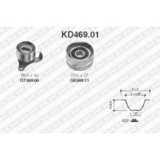 KD469.01 SNR Комплект ремня грм