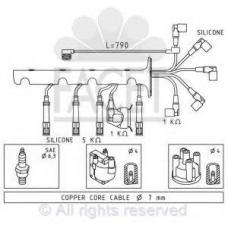 4.8602 FACET Ккомплект проводов зажигания