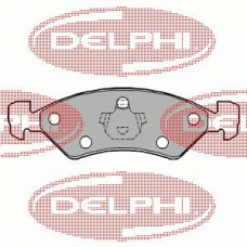 LP1158 DELPHI Комплект тормозных колодок, дисковый тормоз