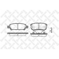 1062 002-SX STELLOX Комплект тормозных колодок, дисковый тормоз