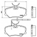 P 61 035 BREMBO Комплект тормозных колодок, дисковый тормоз