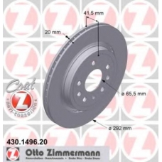 430.1496.20 ZIMMERMANN Тормозной диск