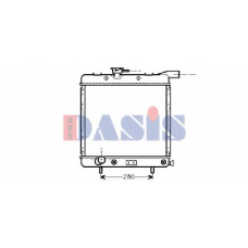 520730N AKS DASIS Радиатор, охлаждение двигателя