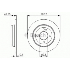 0 986 479 A44 BOSCH Тормозной диск