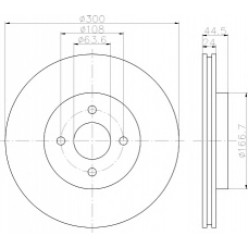 8DD 355 112-081 HELLA PAGID Тормозной диск