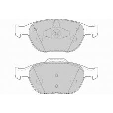 FD7034V NECTO Комплект тормозных колодок, дисковый тормоз