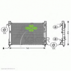31-0639 KAGER Радиатор, охлаждение двигателя