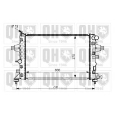 QER2460 QUINTON HAZELL Радиатор, охлаждение двигателя