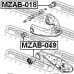 MZAB-018 FEBEST Подвеска, рычаг независимой подвески колеса