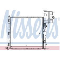 62677 NISSENS Радиатор, охлаждение двигателя