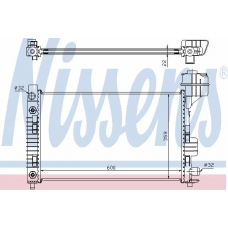 62661 NISSENS Радиатор, охлаждение двигателя
