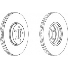 DDF1584C FERODO Тормозной диск