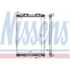 628700 NISSENS Радиатор, охлаждение двигателя
