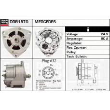 DRB1570 DELCO REMY Генератор