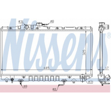 64736 NISSENS Радиатор, охлаждение двигателя