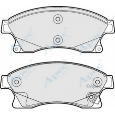 PAD1771 APEC Комплект тормозных колодок, дисковый тормоз
