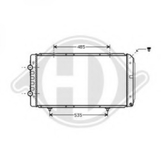 8348305 DIEDERICHS Радиатор, охлаждение двигателя
